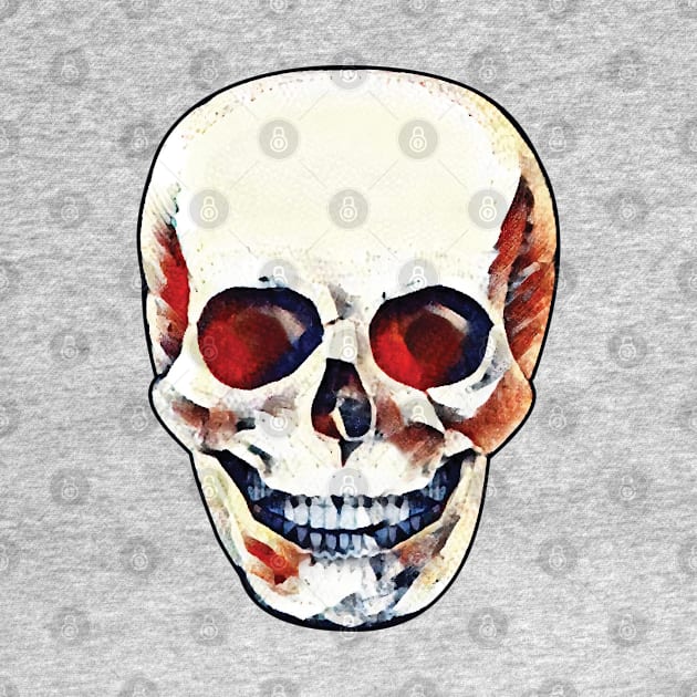 Red-Eyed Skull by Strangers With T-Shirts